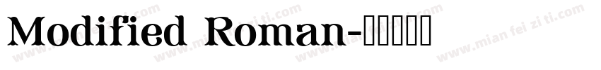 Modified Roman字体转换